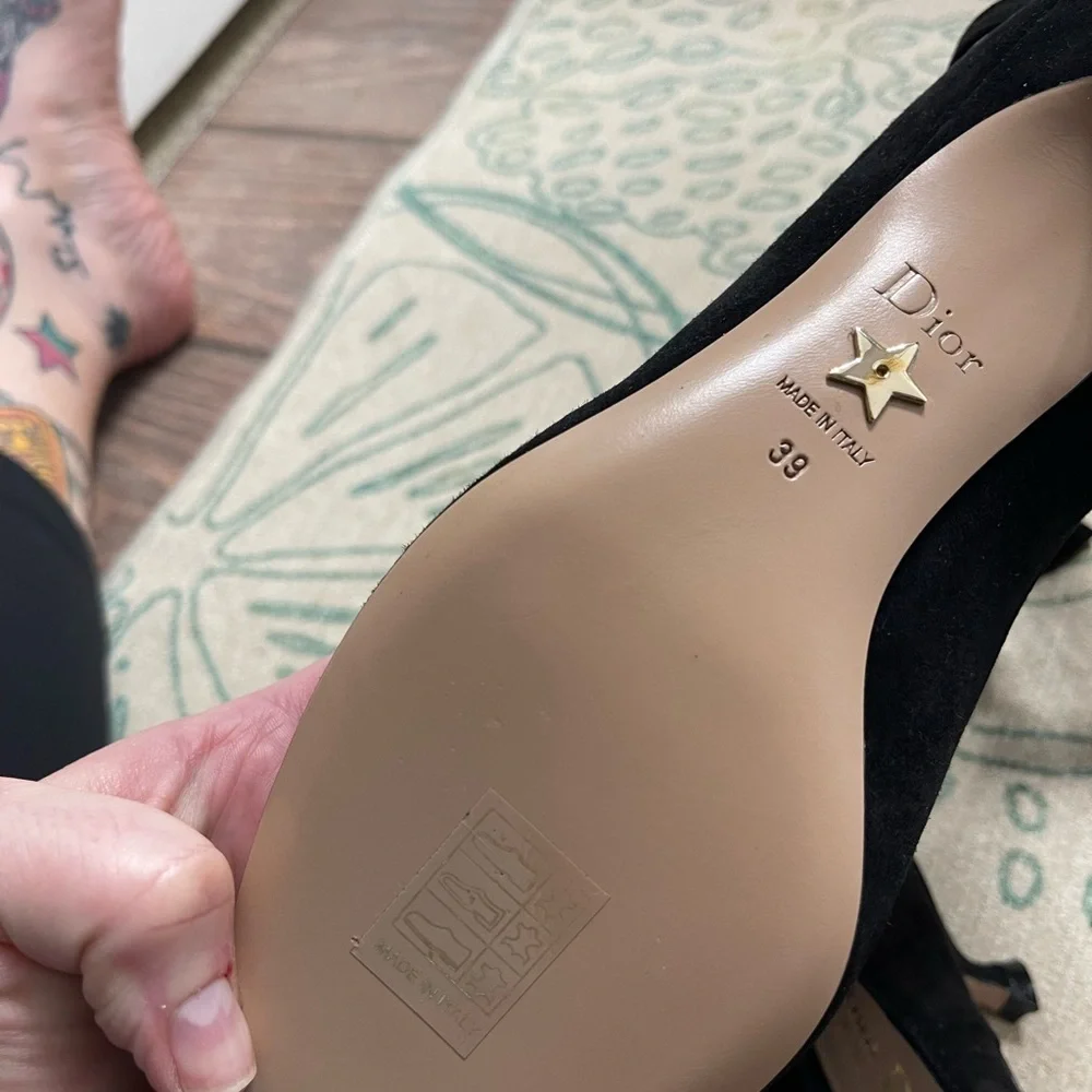 Dior Black Suede Heels - Picture 6 of 9